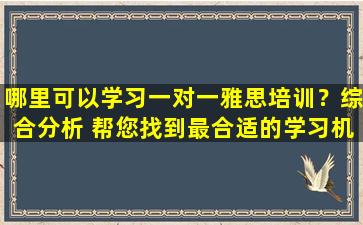 哪里可以学习一对一雅思培训？综合分析 帮您找到最合适的学习机构！